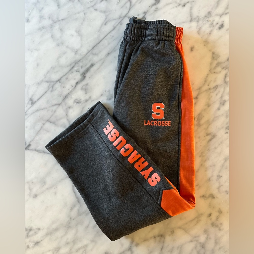 Gray & Orange Syracuse Colosseum Sweatpants - Youth Size Large (16-18)